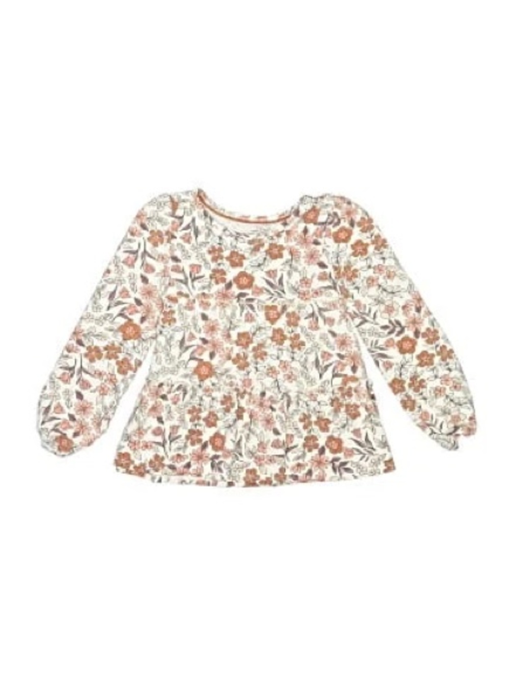 Haute Hippie Kids Tiered Ruffle floral top